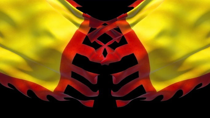 4K战旗 alpha带通道转场（带模型）