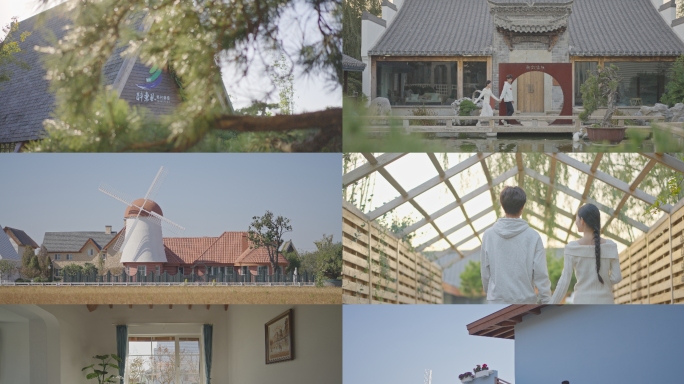 4K乡村民宿田园建筑风光美景