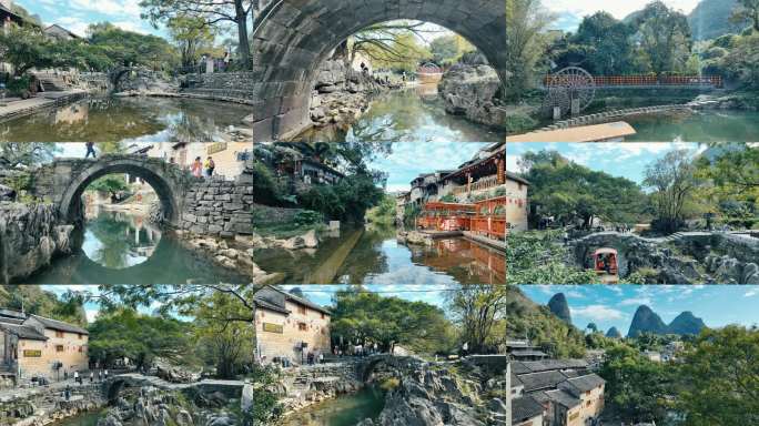 黄姚古镇航拍B