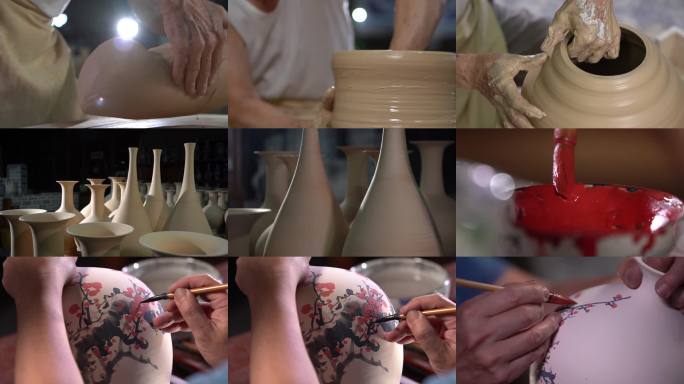 梅州大埔青花瓷传统手工陶艺制作过程