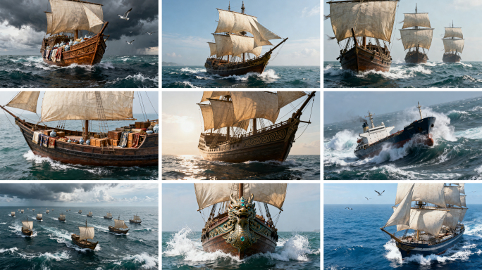 海上丝绸之路贸易 扬帆远航 古代帆船舰队