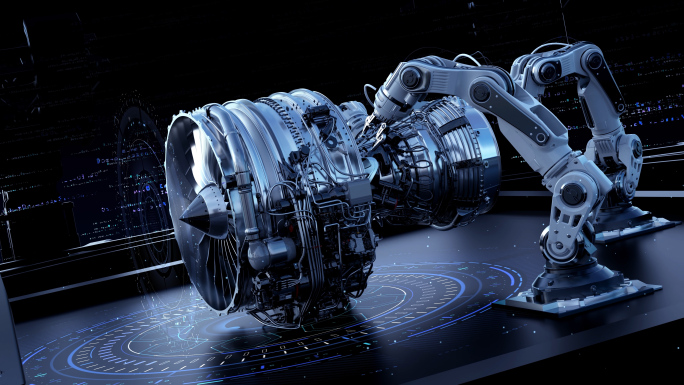 科技飞机企业宣传片发布会片头