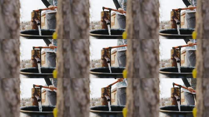 传统压水井取水