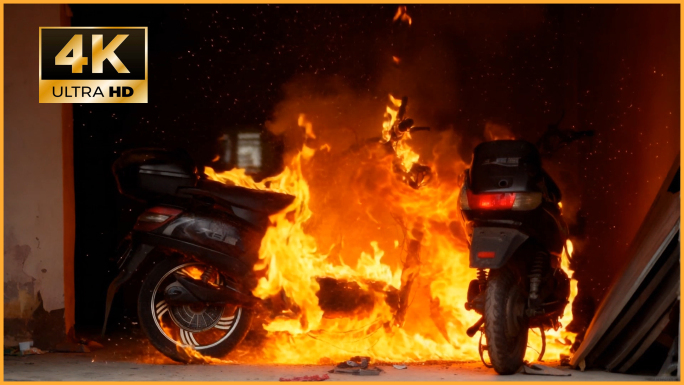 电瓶车起火 安全隐患 电动车着火 火灾