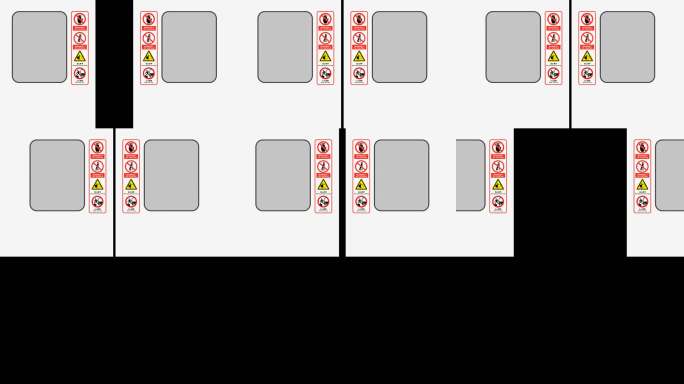 地铁门开关门带通道动画素材