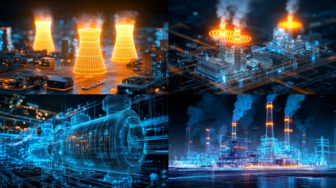 全息核电站 科技核电站 科技工厂动态展示