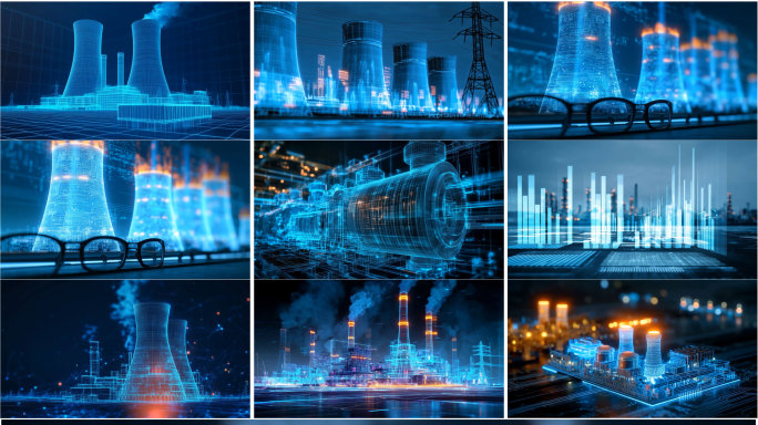 全息核电站 科技核电站 科技工厂动态展示