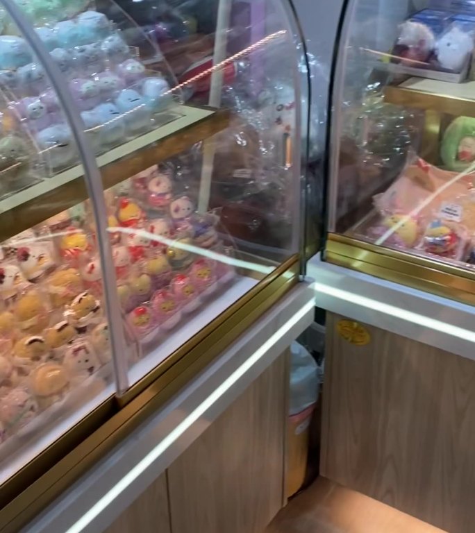 可爱玩偶展示柜