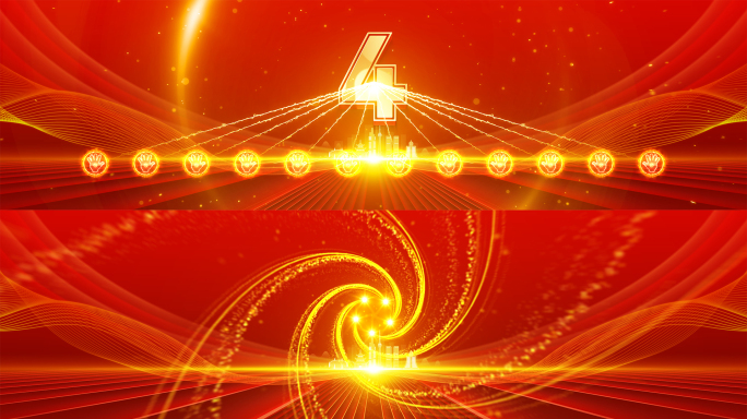 红色手掌启动仪式AE模板