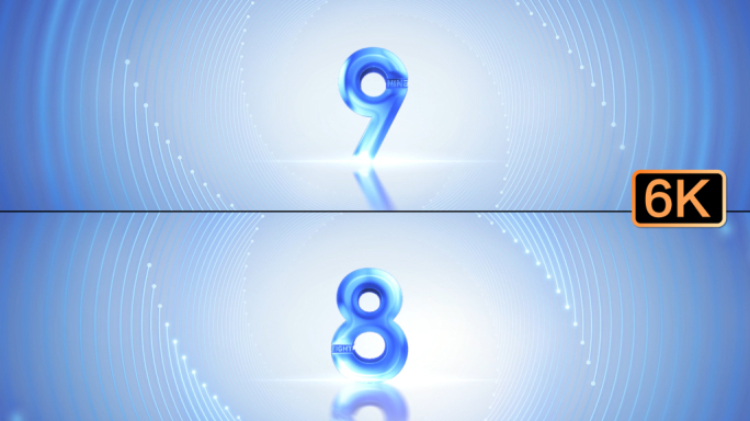 4k震撼倒计时【浅蓝色超宽屏】