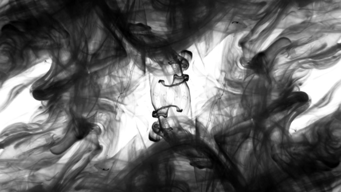 抽象背景文字剪切，宇宙墨水漂浮漩涡，万花筒VJ模板，片尾字幕。