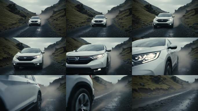SUV山地越野行驶