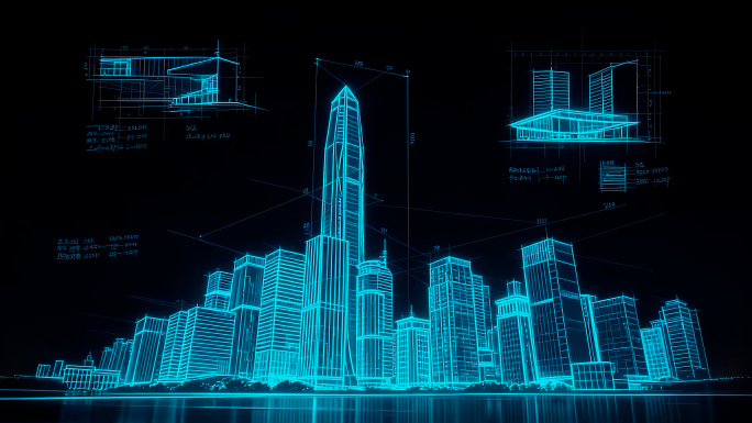 建筑设计从图纸到实景AI动画