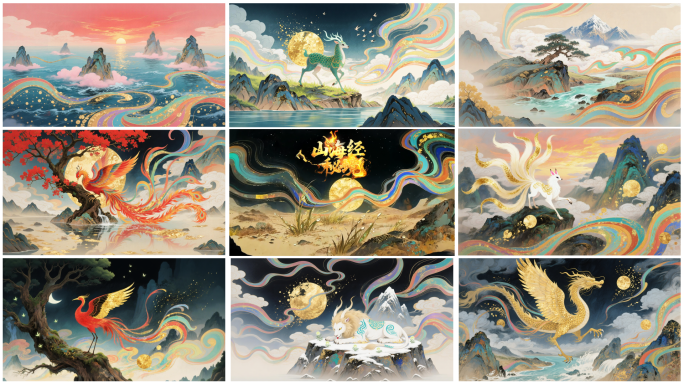 国潮山海经 瑞兽仙境