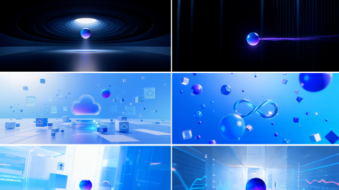 互联网科技概念穿梭片头