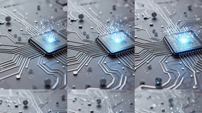 芯片电路科技动画
