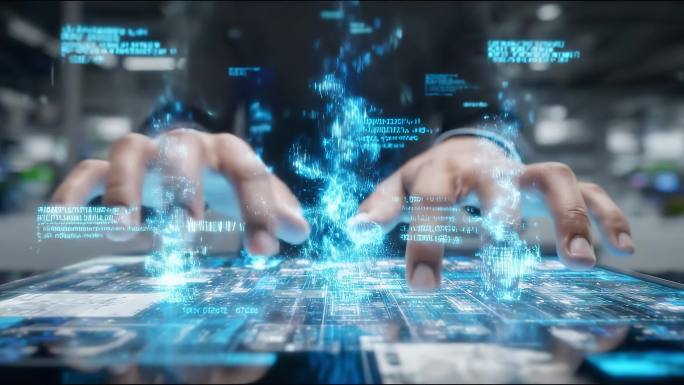 全息交互数字未来科技感AI智能展示大数据