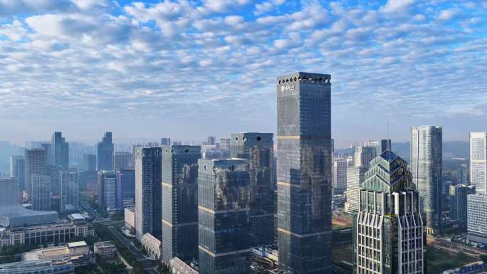 现代都市高楼大厦全景