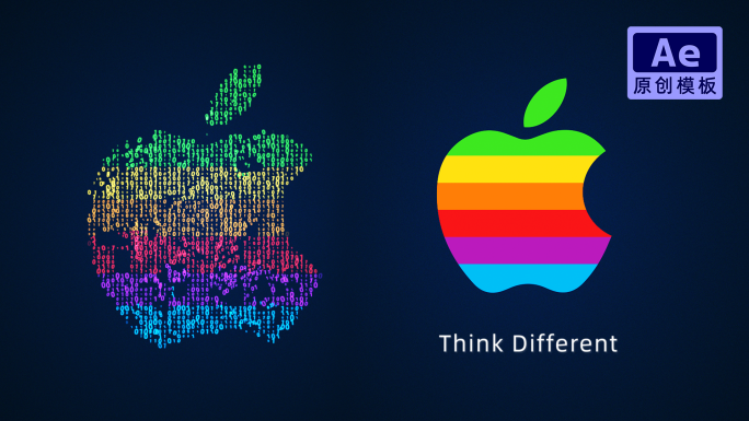 数字点阵科技风LOGO生成_AE