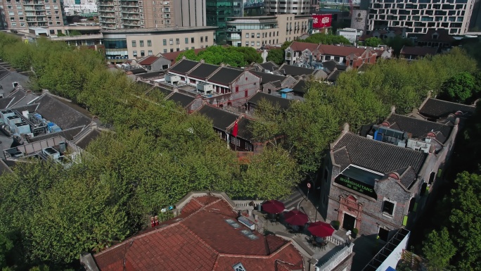 上海中共一大会址航拍