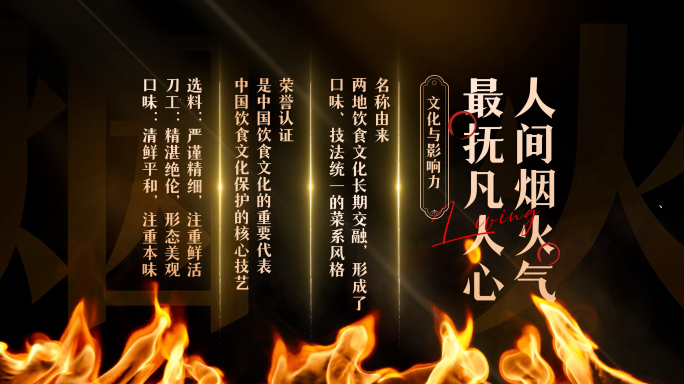 美食字幕AE模板