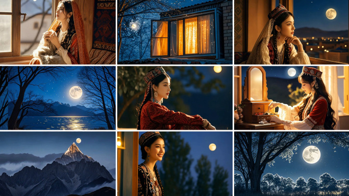 半个月亮爬上来 歌曲配乐背景