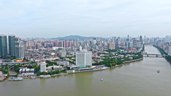 广州荔湾区全景航拍（4K）