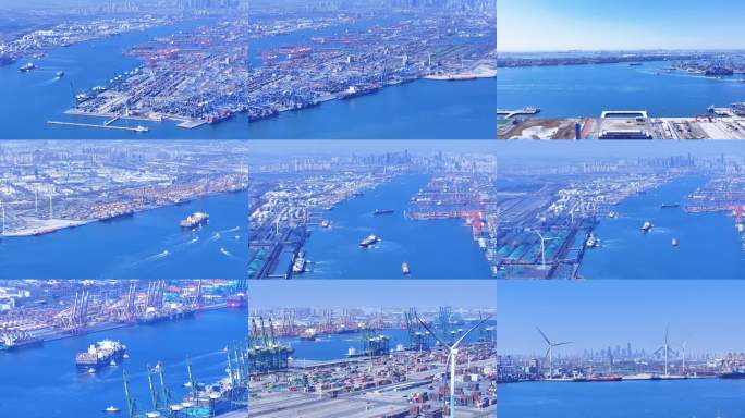现代化港口航运物流场景