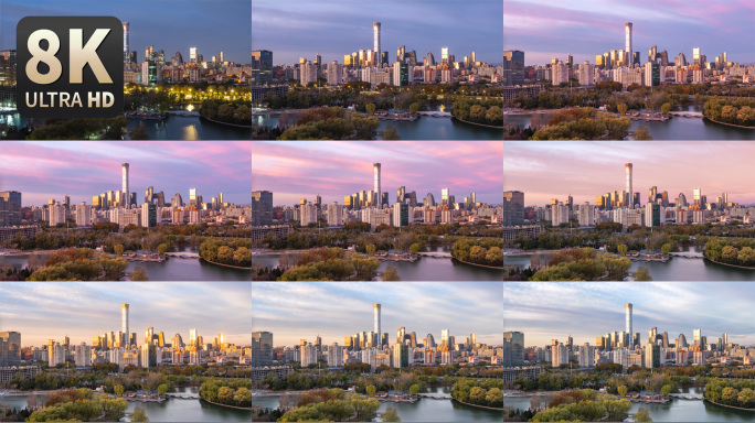 【8K】北京日出朝霞