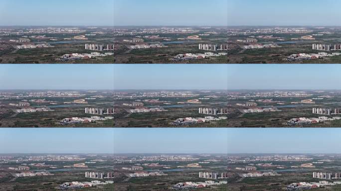 康巴什建筑群全貌航拍