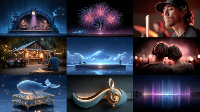 音乐盛典光影交织