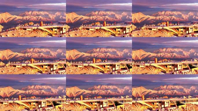 四川雅安牛背山观景平台4K原素材