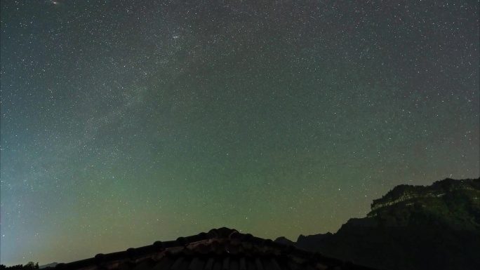 星空延时摄影素材