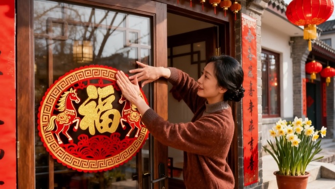 春节舞狮贺岁团圆 /传统年味中国年