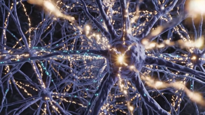 神经元脉冲传递动画