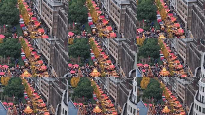 上海乍浦路桥苏州河洛克外滩源圣诞集市黄浦