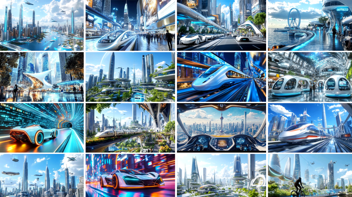 科幻城市 未来城市 智慧出行 人文交通
