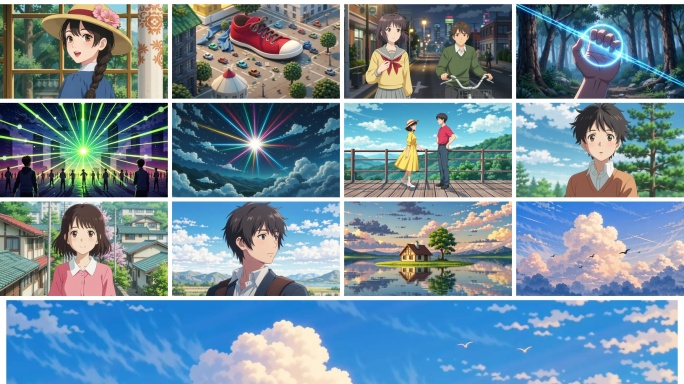 动漫角色场景动画素材 治愈系动漫角色合集