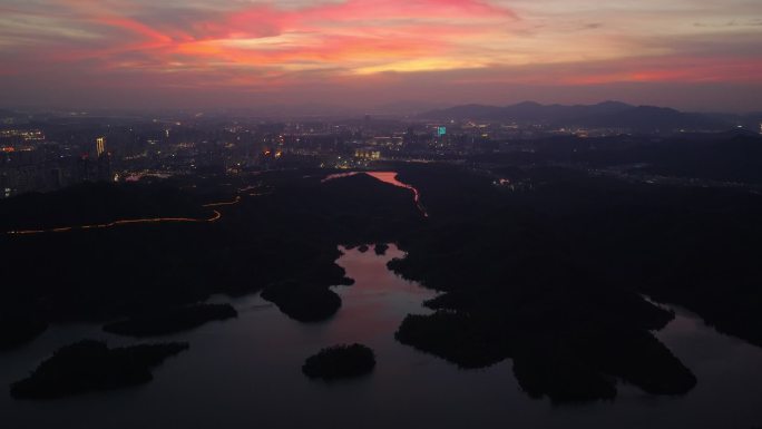 珠海城市繁华夜景