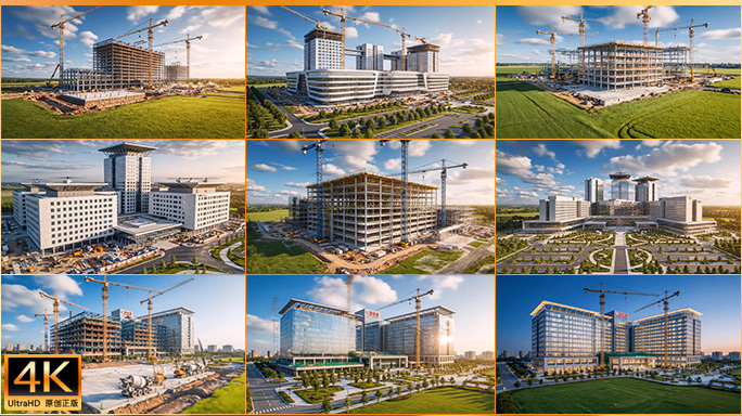 现代化医院建设 医院生长动画 医疗中心