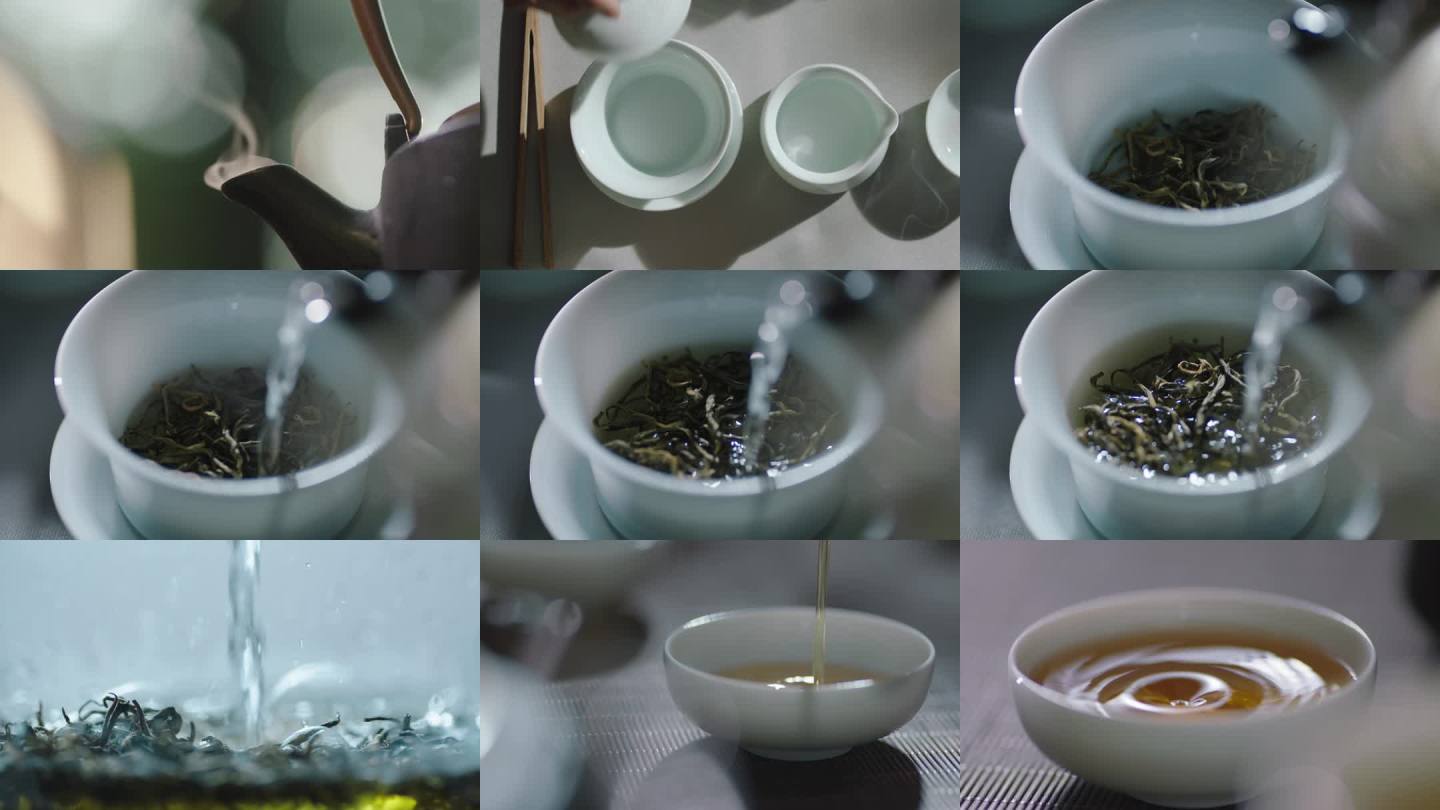 茶道泡茶功夫茶铁壶喝茶绿茶冲泡传统茶艺