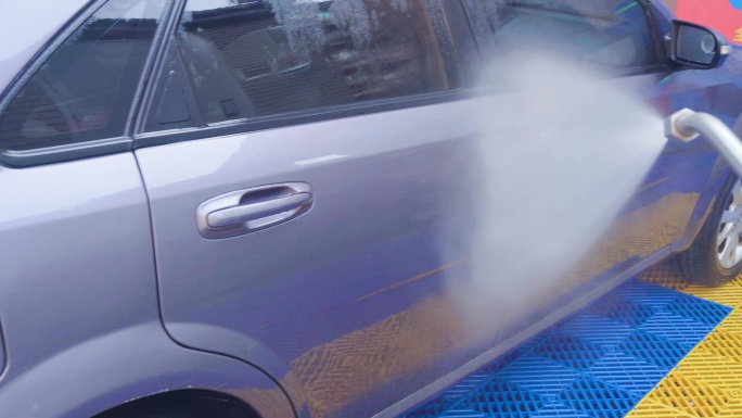 自助洗车全过程演示