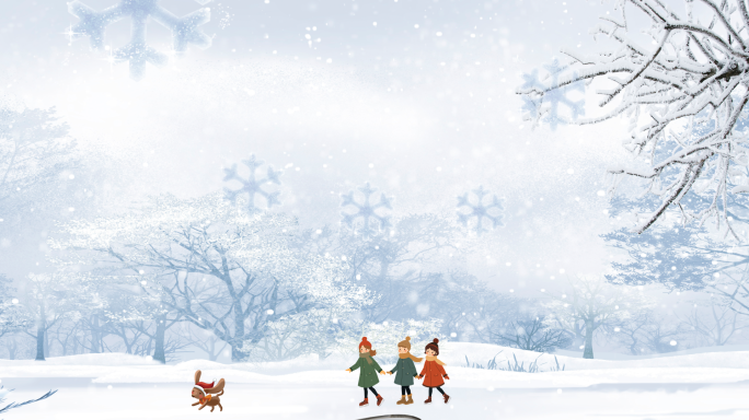 二十四节气大雪节气朋友圈自媒体宣传视频