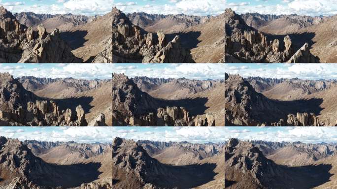 航拍四川阿坝州莲宝叶则