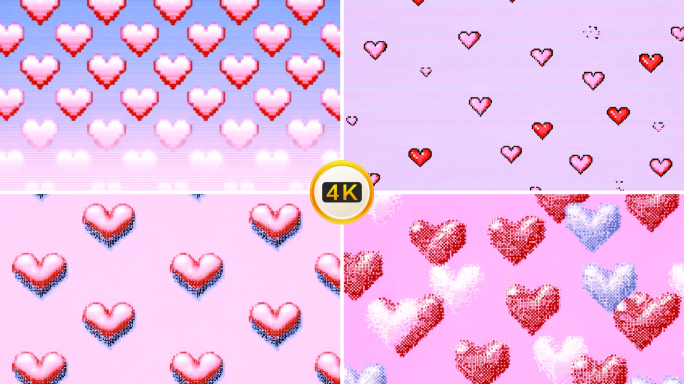爱心 粉色 心形 动画 背景 红色 动态