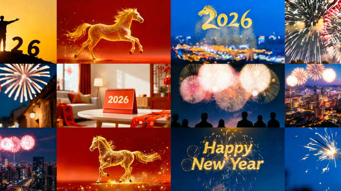 2026年元旦快乐新年快乐马年春节