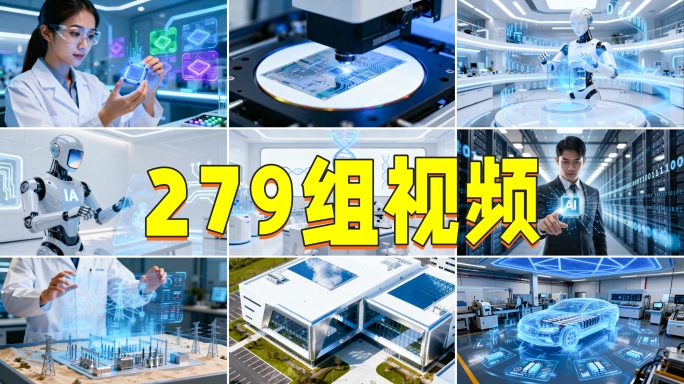 AI人工智能科技创新科研未来素材时代浪潮