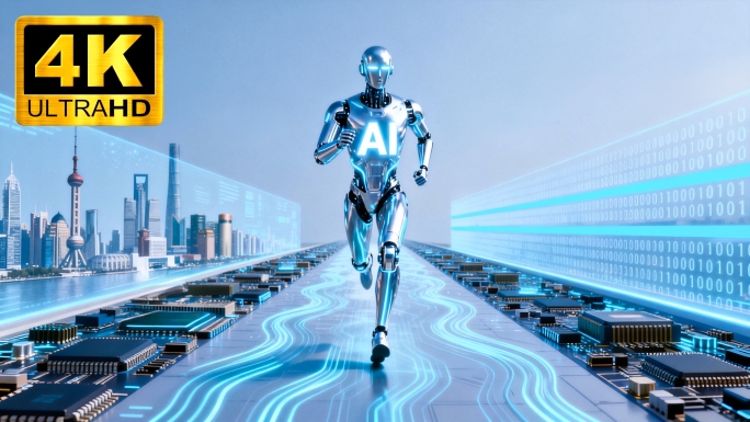 AI人工智能科技创新科研未来素材时代浪潮