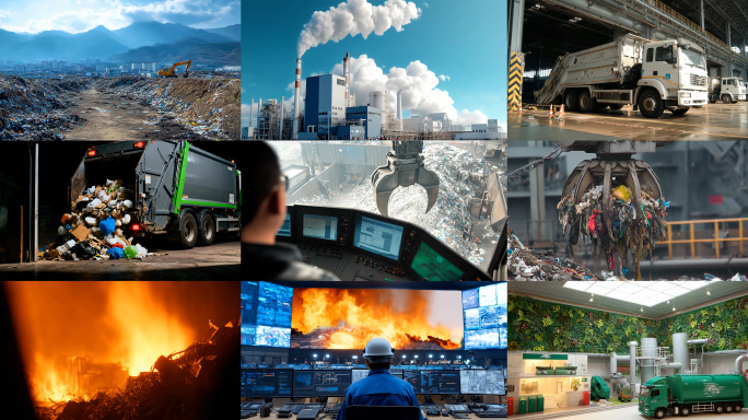 垃圾焚烧发电厂 垃圾回收处理