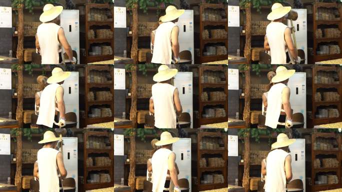 传统手工糖掌柜劳作